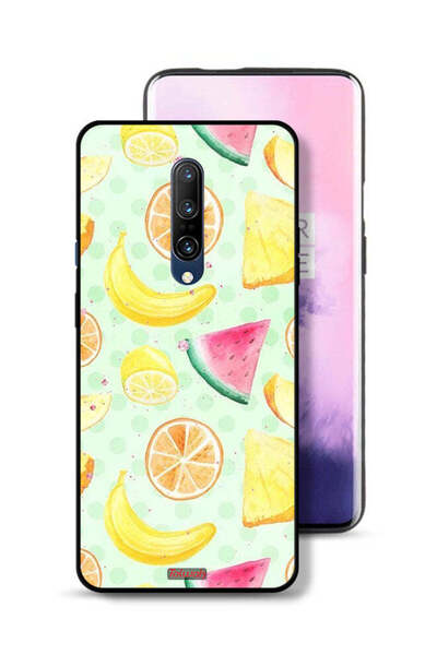 Tolwak غطاء حماية لهاتف OnePlus 7 Pro برسومات فواكه وألوان مائية