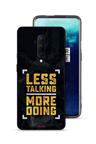 Tolwak OnePlus 7T Pro Protective Case Cover Less Talking More Doing