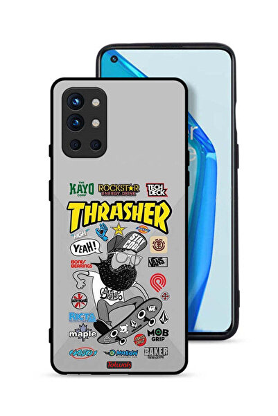 Tolwak غطاء حماية لهاتف OnePlus 9R 5G بملصق Thrasher
