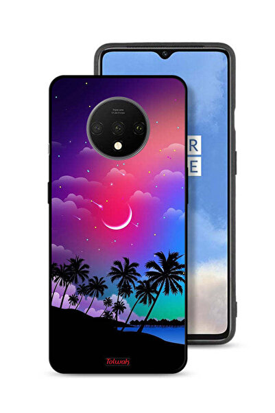 Tolwak OnePlus 7T Protective Case Cover Moon In Night Art