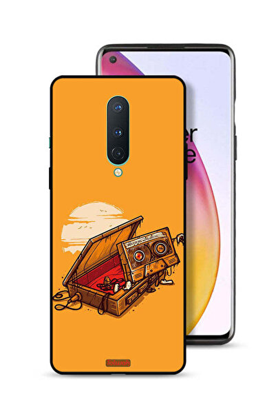 Tolwak غطاء حماية لهاتف OnePlus 8 بتصميم شريط كاسيت وشريط لاصق