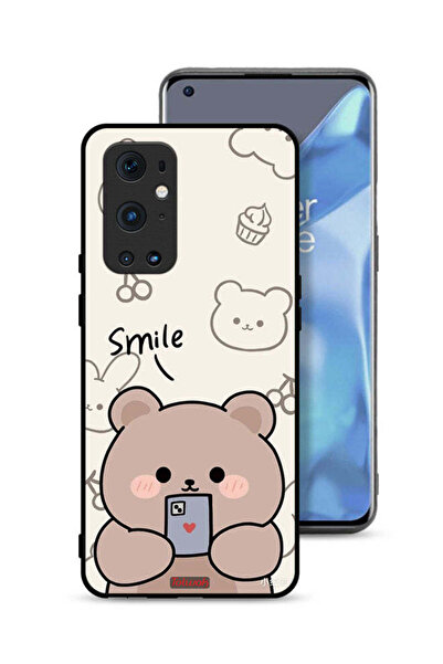 Tolwak غطاء حماية لهاتف OnePlus 9 Pro 5G برسومات الدب المبتسم