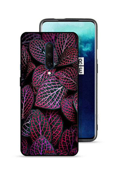 Tolwak غطاء حماية لهاتف OnePlus 7T Pro بنقشة أوراق سالجا