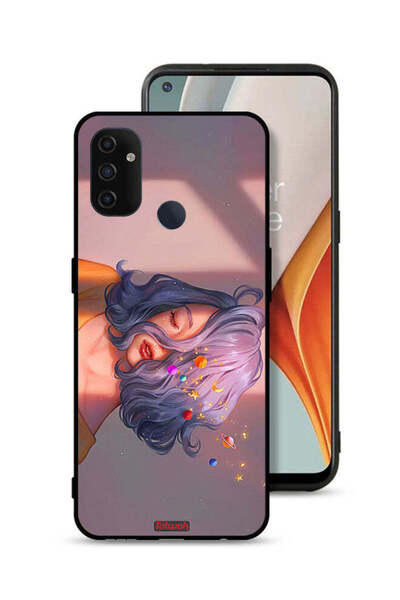 Tolwak غطاء حماية OnePlus Nord N100 بتصميم فتاة وفضاء