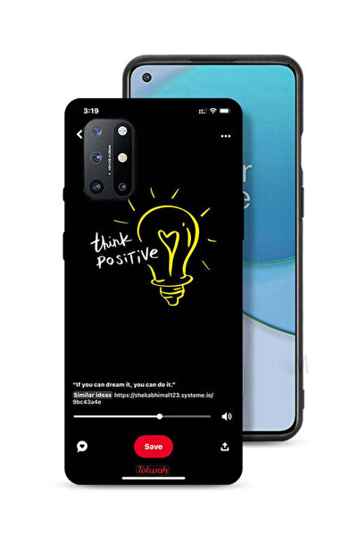 Tolwak غطاء حماية لهاتف OnePlus 8T 5G Think Positive