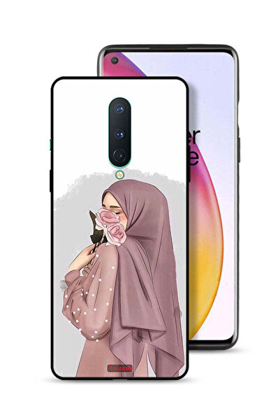 Tolwak غطاء حماية لهاتف OnePlus 8 بتصميم فتاة تحمل ورودًا فنية