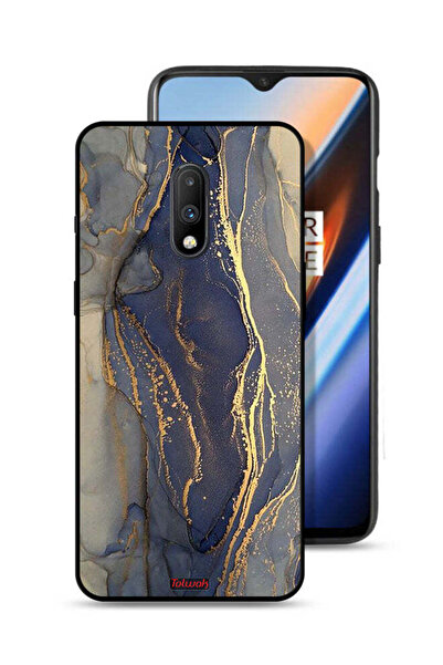 Tolwak غطاء حماية لهاتف OnePlus 7 بنمط رخامي لامع