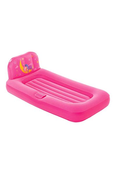 BESTWAY Air Bed - 1 Air Bed, 1 Projector, 1 Repair Patch Pink 76 x 46 x 1.32