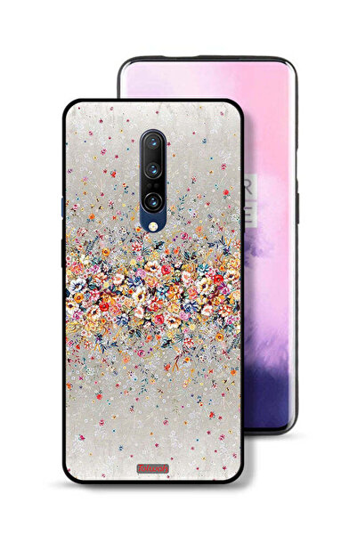 Tolwak غطاء حماية لهاتف OnePlus 7 Pro بنقشة زهور صغيرة وفن تجريدي