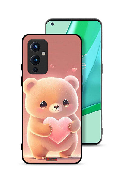 Tolwak غطاء حماية لهاتف OnePlus 9 5G باندا صغير لطيف يحمل قلبًا