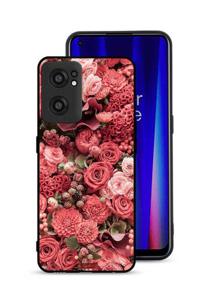 Tolwak OnePlus Nord CE 2 5G Protective Case Cover Peach Roses