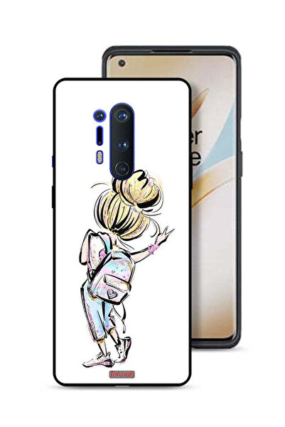 Tolwak غطاء حماية لهاتف OnePlus 8 Pro بتصميم فتاة العودة إلى المدرسة