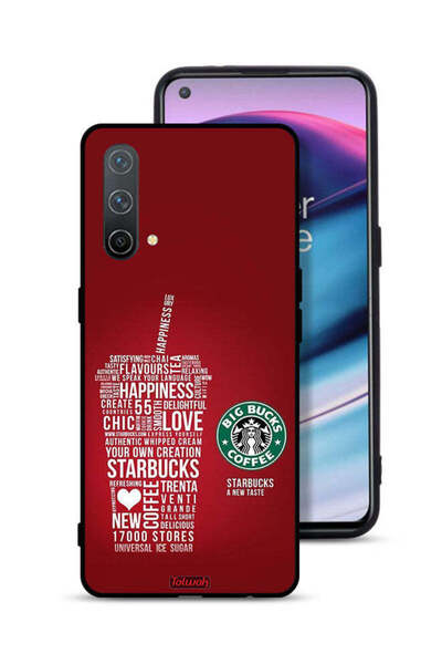 Tolwak غطاء حماية لهاتف OnePlus Nord CE 5G بملصق قهوة