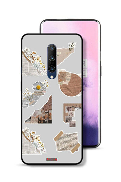 Tolwak غطاء حماية لهاتف OnePlus 7 Pro مصنوع من قطع من الملصقات الورقية