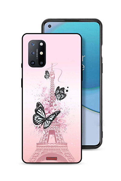 Tolwak غطاء حماية لهاتف OnePlus 8T 5G بنقشة فراشات على برج إيفل