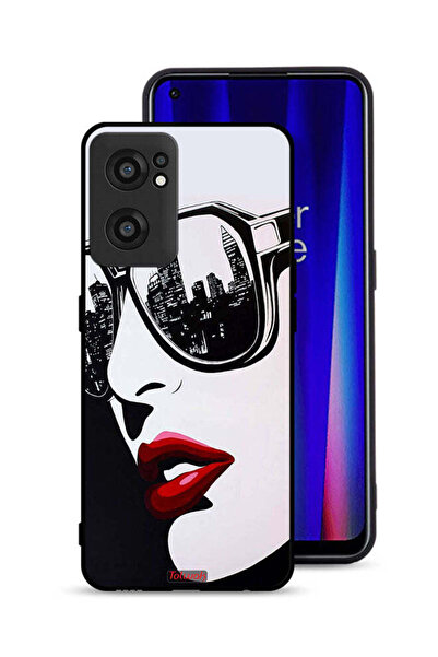 Tolwak غطاء حماية لهاتف OnePlus Nord CE 2 5G برسومات فنية تجريدية لوجه فتاة