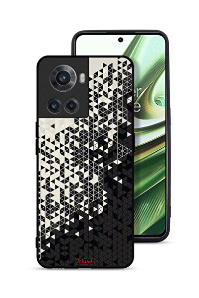 Tolwak غطاء حماية لهاتف OnePlus 10R 5G بنمط مثلث فني رقمي