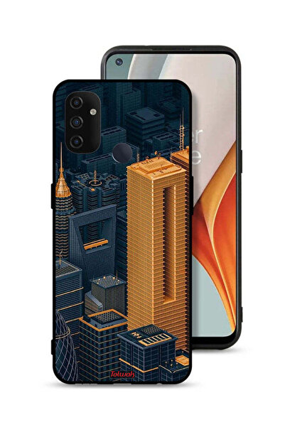 Tolwak غطاء حماية لهاتف OnePlus Nord N100 برسومات مباني فنية