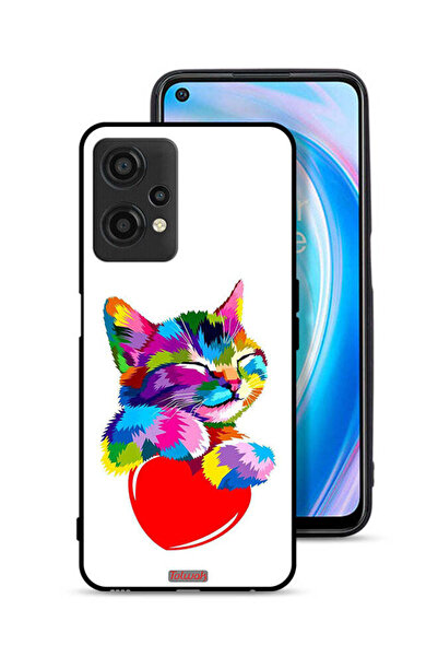 Tolwak غطاء حماية لهاتف OnePlus Nord CE 2 Lite 5G بتصميم قطة ملونة