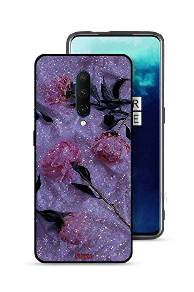 Tolwak OnePlus 7T Pro Protective Case Cover Glitter Roses