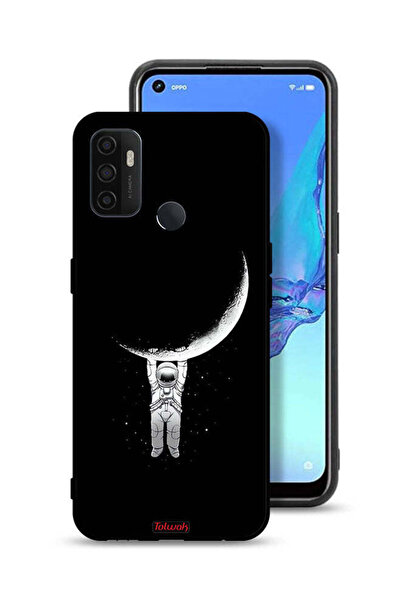 Tolwak غطاء حماية لهاتف Oppo A53s معلق على سطح القمر