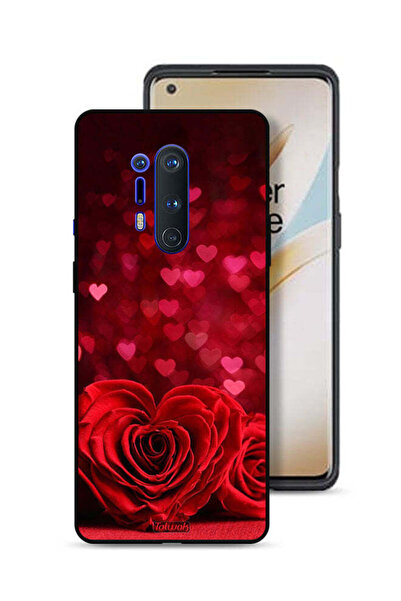 Tolwak غطاء حماية لهاتف OnePlus 8 Pro بتصميم زهور على شكل قلب وفن تجريدي