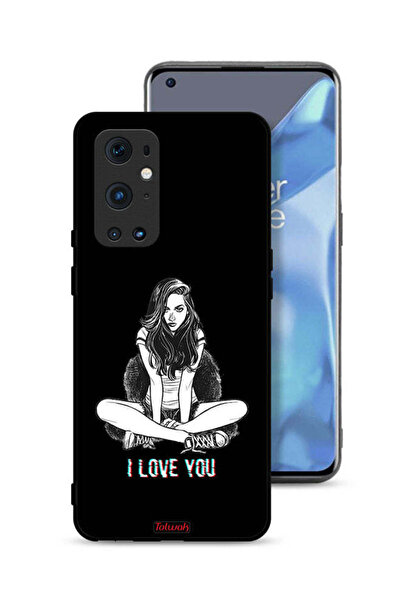Tolwak غطاء حماية لهاتف OnePlus 9 Pro 5G برسومات I Love You