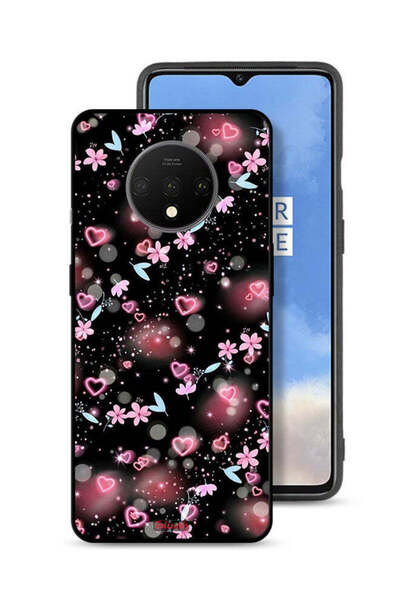 Tolwak غطاء حماية لهاتف OnePlus 7T برسومات قلوب وأزهار صغيرة