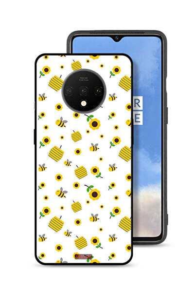 Tolwak غطاء حماية لهاتف OnePlus 7T برسومات عباد الشمس والنحل