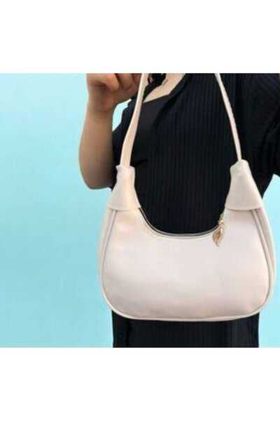Skygo Mini Cream Baguette Shoulder Bag