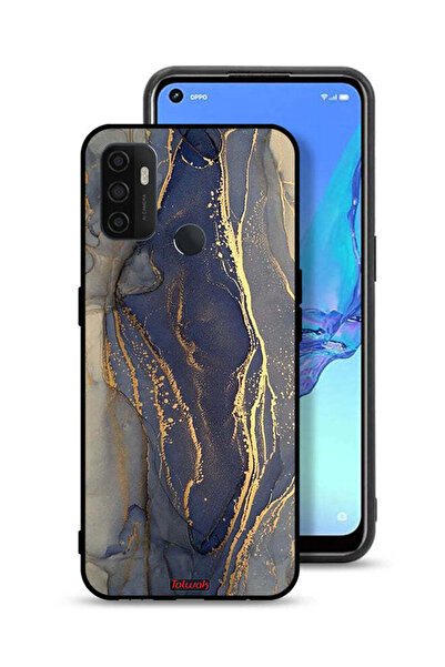 Tolwak غطاء حماية لهاتف Oppo A53s بنمط رخامي لامع