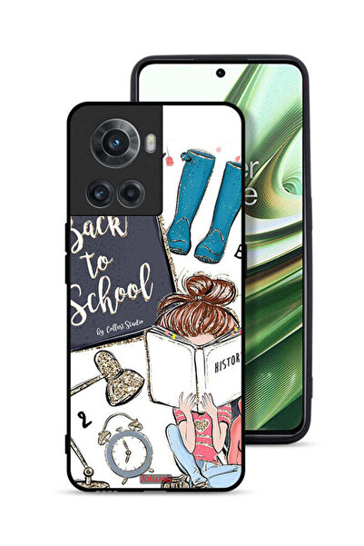 Tolwak غطاء حماية لهاتف OnePlus 10R 5G بطبعة فتاة العودة إلى المدرسة تقرأ الت...