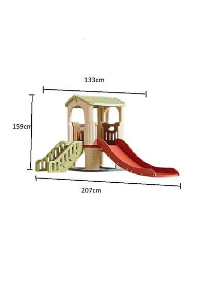 FULLJOY Large slide with cabin 207*133*159 cm