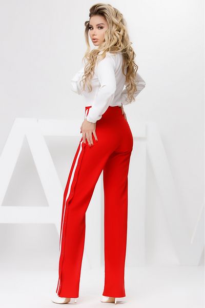 Atmosphere Fashion Red pants with side snaps