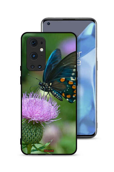 Tolwak غطاء حماية لهاتف OnePlus 9 Pro 5G بتصميم فراشة تجلس على زهرة