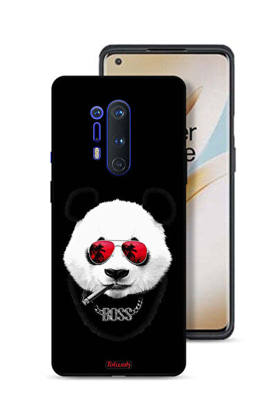 Tolwak غطاء حماية لهاتف OnePlus 8 Pro بتصميم Boss Panda