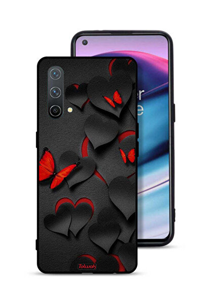 Tolwak غطاء حماية لهاتف OnePlus Nord CE 5G بنقشة قلوب وفراشات