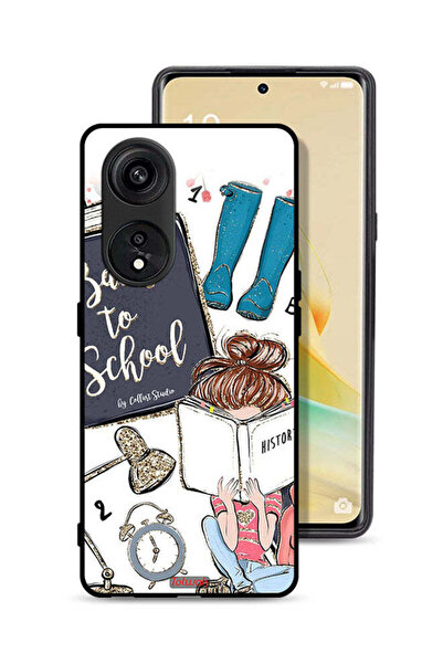 Tolwak غطاء حماية Oppo A1 Pro بتصميم فتاة مدرسية تقرأ التاريخ
