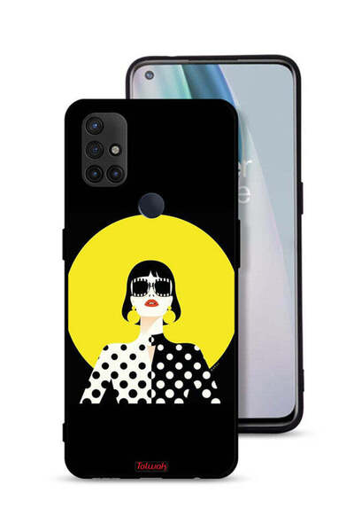 Tolwak غطاء حماية لهاتف OnePlus Nord N10 5G برسومات فتاة أنيقة
