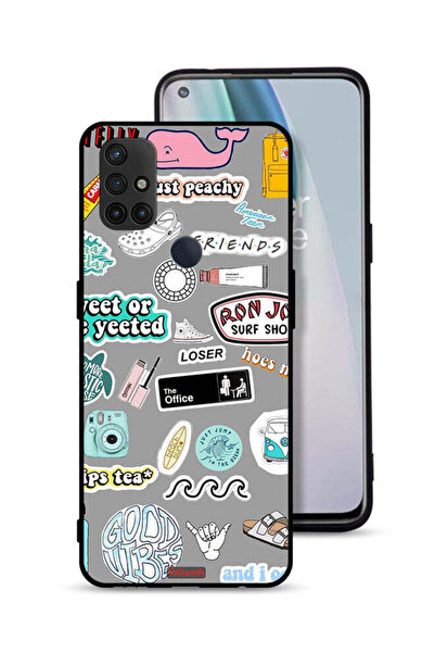 Tolwak غطاء حماية لهاتف OnePlus Nord N10 5G بملصقات Good Vibes