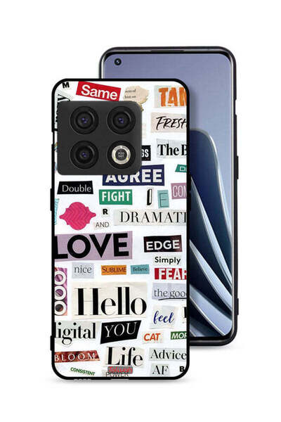 Tolwak غطاء حماية لهاتف OnePlus 10 Pro 5G مع ملصقات اقتباسات قصيرة