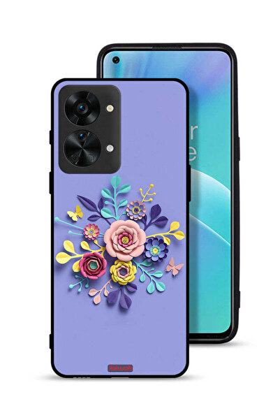 Tolwak غطاء حماية لهاتف OnePlus Nord 2T 5G برسومات زهور فنية