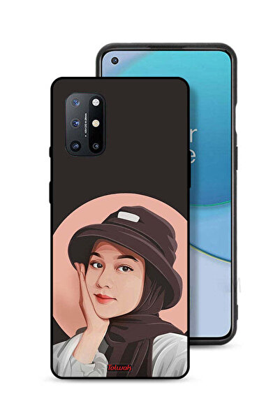 Tolwak غطاء حماية لهاتف OnePlus 8T 5G بتصميم فتاة قبعة لطيفة ورسم فني