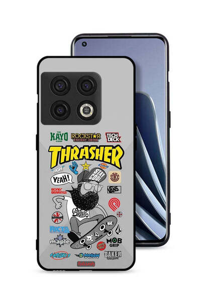 Tolwak غطاء حماية لهاتف OnePlus 10 Pro 5G بملصق Thrasher