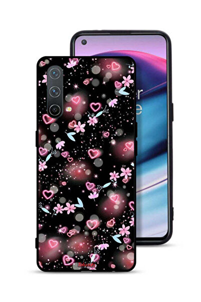 Tolwak غطاء حماية لهاتف OnePlus Nord CE 5G بنقشة قلوب وأزهار صغيرة
