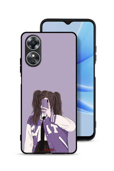 Tolwak غطاء حماية لهاتف Oppo A17 لالتقاط صورة سيلفي