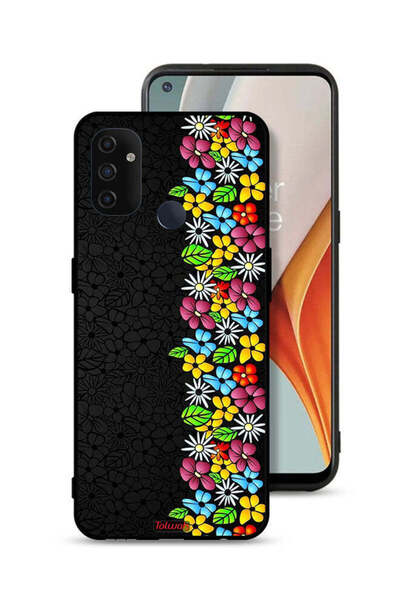 Tolwak غطاء حماية لهاتف OnePlus Nord N100 من Flowers Line