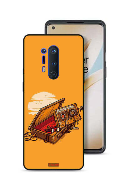 Tolwak غطاء حماية لهاتف OnePlus 8 Pro بتصميم شريط كاسيت وشريط لاصق
