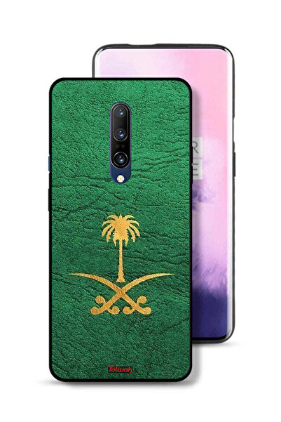 Tolwak غطاء حماية لهاتف OnePlus 7 Pro، علامة المملكة العربية السعودية، جلد