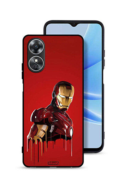 Tolwak غطاء حماية Oppo A17 بتصميم الرجل الحديدي